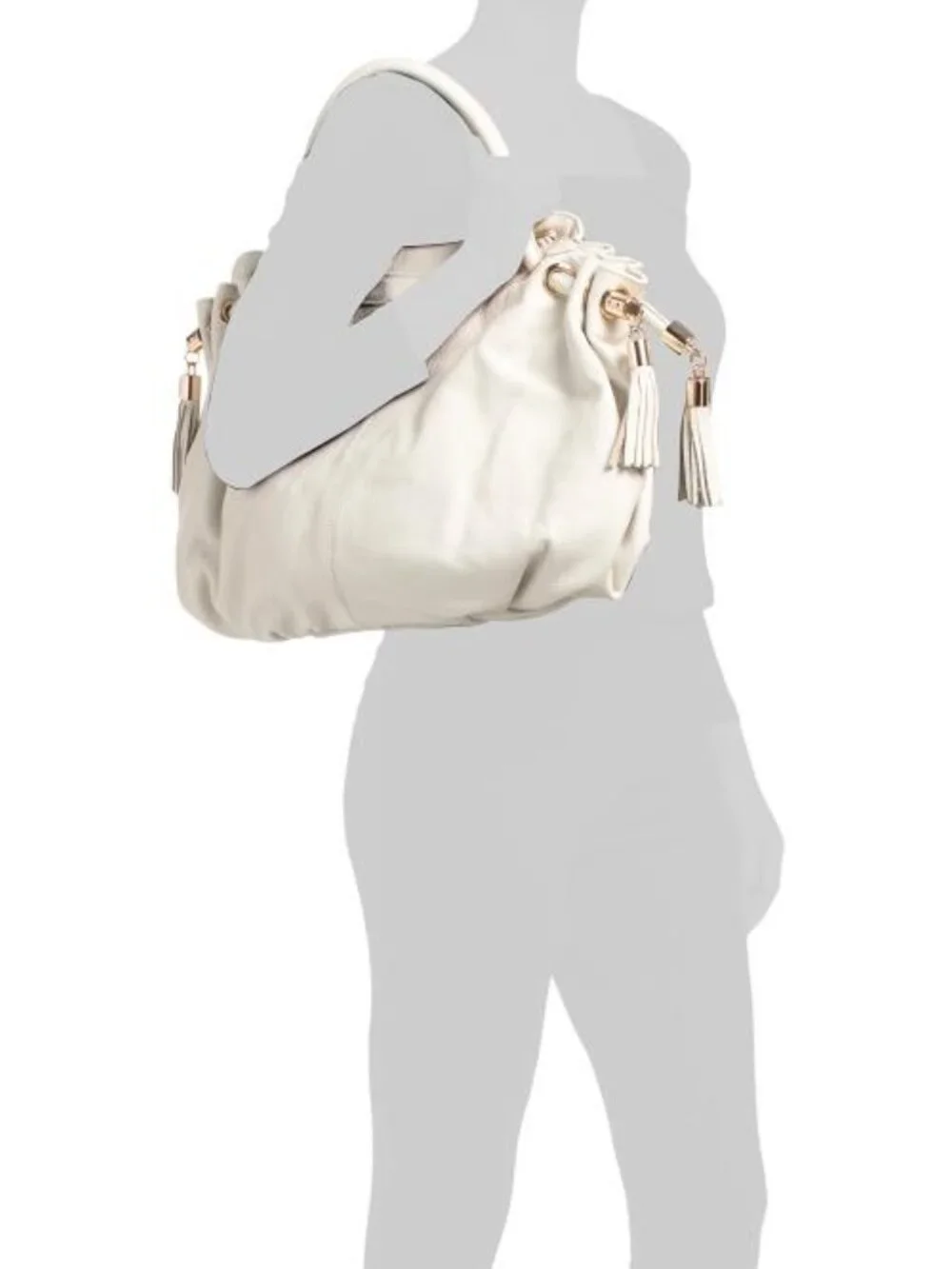 AMERILEATHER Leather Musette Tote Bag - Picture 4 of 4